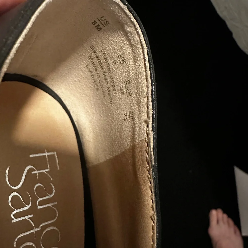 Franco Sarto Classic Black Heels - Picture 9 of 9